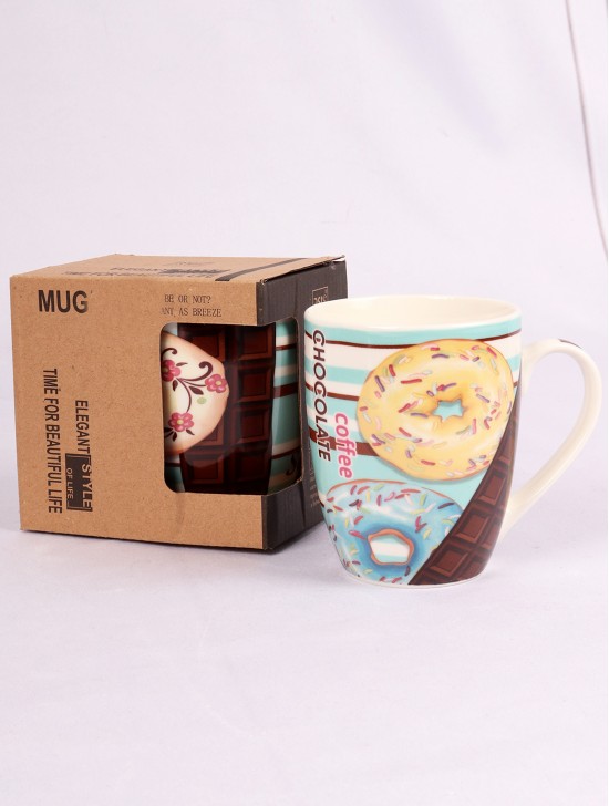 Donut Print Mug With Gift Box
